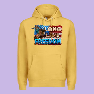 Long Live Freedom 4th Of July Premium Hoodie Designed By Neo Western
