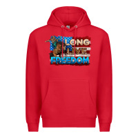 Red Long live freedom 4th of july Premium Hoodie - Neo Western