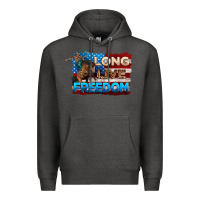 Charcoal Heather Long live freedom 4th of july Premium Hoodie - Neo Western