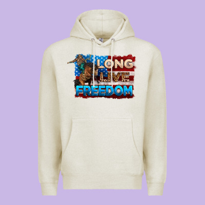 Long Live Freedom 4th Of July Premium Hoodie Designed By Neo Western