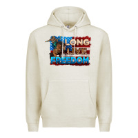 Oatmeal Heather Long live freedom 4th of july Premium Hoodie - Neo Western