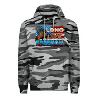 Slate Camo Long live freedom 4th of july Premium Hoodie - Neo Western