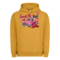 Pigment Peanut Butter loads of love valentine's day farm truck Urban Hoodie - FaDigitalArtStudio