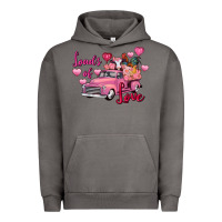 Pigment Tornado loads of love valentine's day farm truck Urban Hoodie - FaDigitalArtStudio
