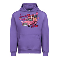 Tulip loads of love valentine's day farm truck Urban Hoodie - FaDigitalArtStudio