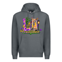 Rock louisiana la mardi gras Premium Hoodie - FaDigitalArtStudio