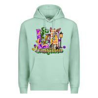 Seafoam louisiana la mardi gras Premium Hoodie - FaDigitalArtStudio