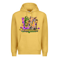 Antique Gold louisiana la mardi gras Premium Hoodie - FaDigitalArtStudio