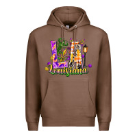 Chestnut louisiana la mardi gras Premium Hoodie - FaDigitalArtStudio