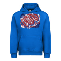 Cobalt Patriotic tie dye background Urban Hoodie - CowGirlArtShop