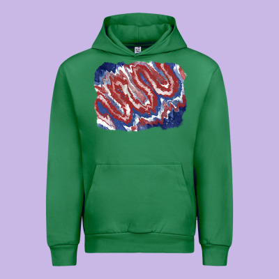 Patriotic Tie Dye Background Urban Hoodie Designed By Cowgirlartshop