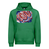 Emerald Patriotic tie dye background Urban Hoodie - CowGirlArtShop