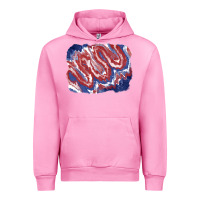 Fuchsia Pink Patriotic tie dye background Urban Hoodie - CowGirlArtShop