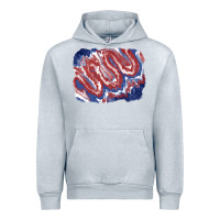 Heather Grey Patriotic tie dye background Urban Hoodie - CowGirlArtShop