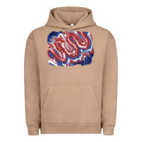Pigment Burro Patriotic tie dye background Urban Hoodie - CowGirlArtShop