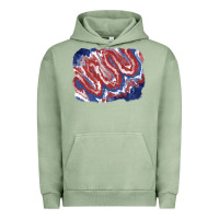 Pigment Oil Green Patriotic tie dye background Urban Hoodie - CowGirlArtShop