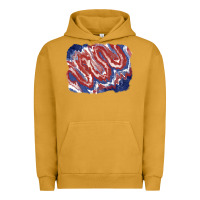 Pigment Peanut Butter Patriotic tie dye background Urban Hoodie - CowGirlArtShop