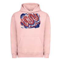 Pigment Salmon Patriotic tie dye background Urban Hoodie - CowGirlArtShop