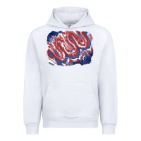 White Patriotic tie dye background Urban Hoodie - CowGirlArtShop