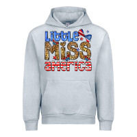 Heather Grey Little miss America Urban Hoodie - Neo Western