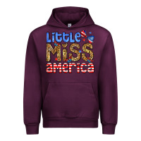 Mauve Wine Little miss America Urban Hoodie - Neo Western