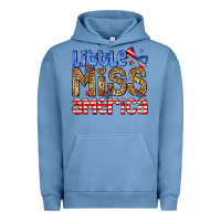 Pigment Pebble Blue Little miss America Urban Hoodie - Neo Western