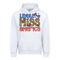 White Little miss America Urban Hoodie - Neo Western