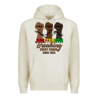 Oatmeal Heather breaking every chain since 1865 Premium Hoodie - HRA Design Shop