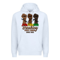 White breaking every chain since 1865 Premium Hoodie - HRA Design Shop