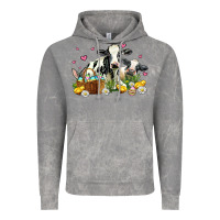Cloud Rock easter cows with chicks Vintage Hoodie - AdoDesignShop