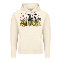 Vintage Artic easter cows with chicks Vintage Hoodie - AdoDesignShop