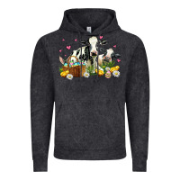 Vintage Black easter cows with chicks Vintage Hoodie - AdoDesignShop
