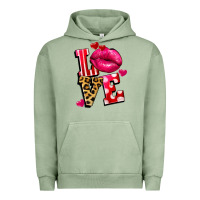 Pigment Oil Green love lips Urban Hoodie - FaDigitalArtStudio