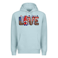 Blue Mist Love gnome Premium Hoodie - Neo Western