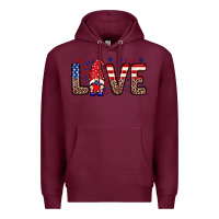 Burgundy Love gnome Premium Hoodie - Neo Western