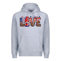 Heather Grey Love gnome Premium Hoodie - Neo Western
