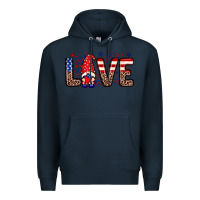 Navy Love gnome Premium Hoodie - Neo Western