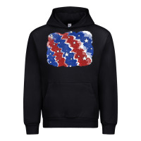 Black Patriotic tie dye background Urban Hoodie - CowGirlArtShop