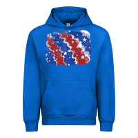 Cobalt Patriotic tie dye background Urban Hoodie - CowGirlArtShop