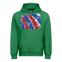 Emerald Patriotic tie dye background Urban Hoodie - CowGirlArtShop