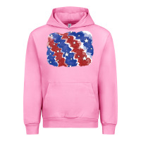 Fuchsia Pink Patriotic tie dye background Urban Hoodie - CowGirlArtShop