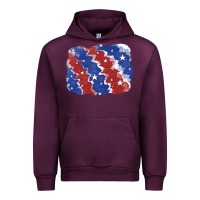 Mauve Wine Patriotic tie dye background Urban Hoodie - CowGirlArtShop