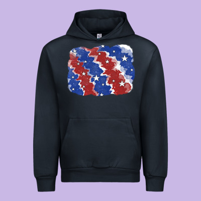 Patriotic Tie Dye Background Urban Hoodie Designed By Cowgirlartshop