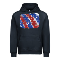 Navy Patriotic tie dye background Urban Hoodie - CowGirlArtShop