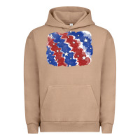 Pigment Burro Patriotic tie dye background Urban Hoodie - CowGirlArtShop