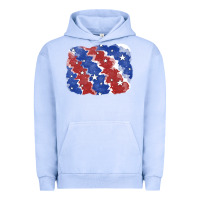 Pigment Grape Ice Patriotic tie dye background Urban Hoodie - CowGirlArtShop