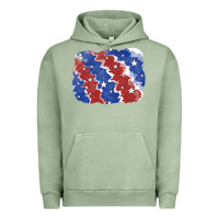 Pigment Oil Green Patriotic tie dye background Urban Hoodie - CowGirlArtShop