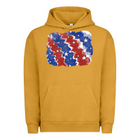 Pigment Peanut Butter Patriotic tie dye background Urban Hoodie - CowGirlArtShop
