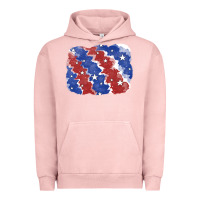 Pigment Salmon Patriotic tie dye background Urban Hoodie - CowGirlArtShop