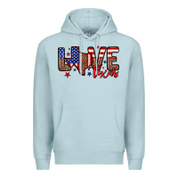 Blue Mist Love Texas Premium Hoodie - Neo Western